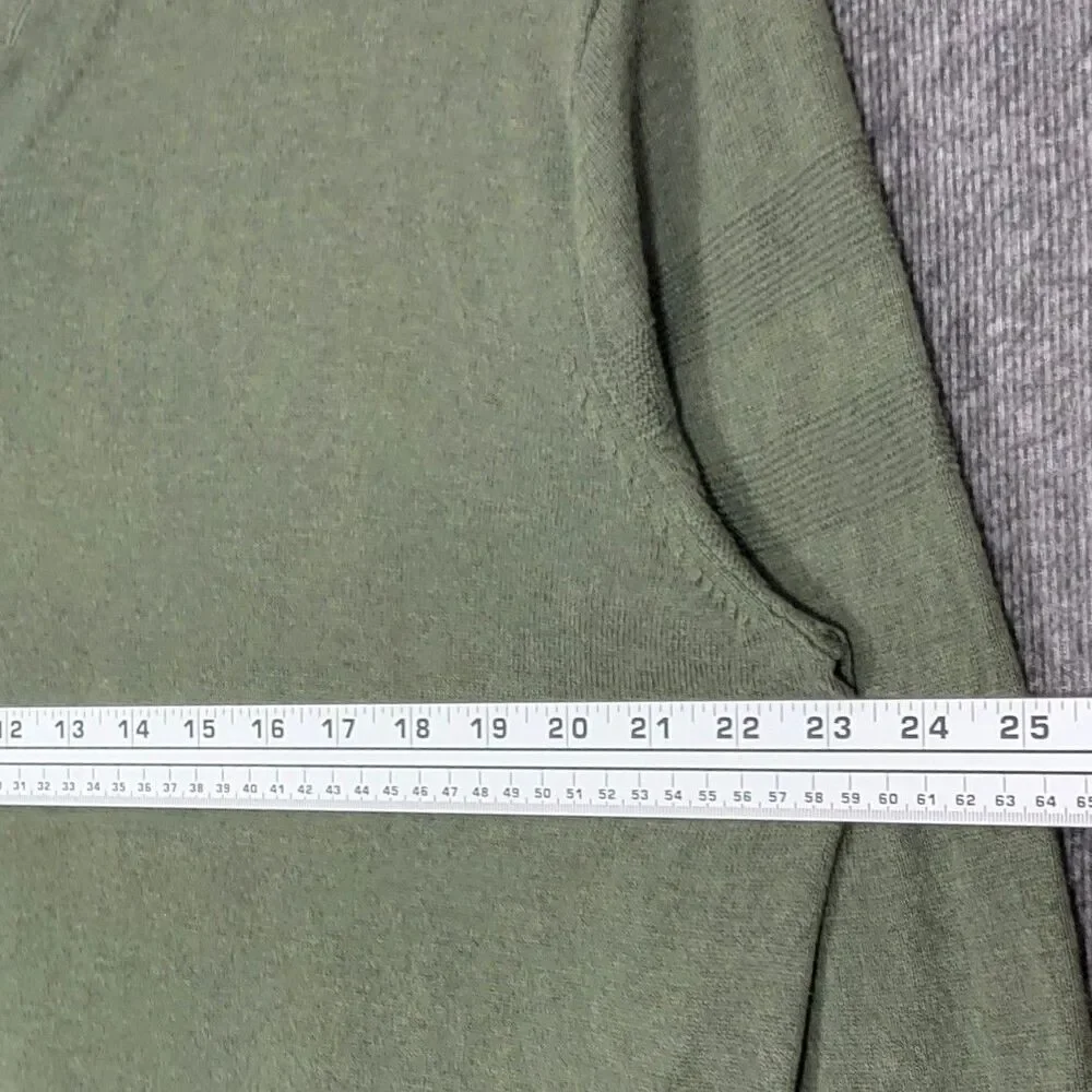 Banana Republic Sweater Men XL Green 100% Cotton Long Sleeve Blade Collar Preppy